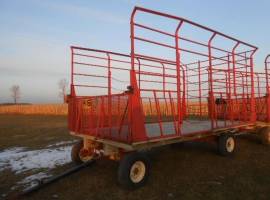 1990 H & S BT8 Bale Wagons and Trailer