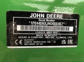 2022 John Deere 440R Front End Loader