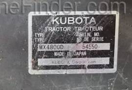 2019 Kubota MX4800