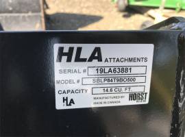 2019 HLA SBLP84T9BO500 Loader and Skid Steer Attac