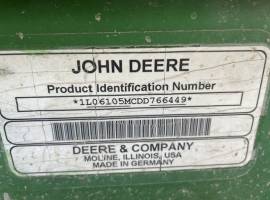 2013 John Deere 6105M Tractor