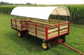 2022 Stoltzfus 8.5x18 Bale Wagons and Trailer
