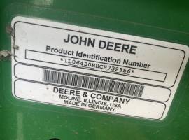 2012 John Deere 6430 Tractor