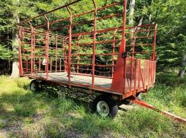 2011 H & S 9X18 Bale Wagons and Trailer